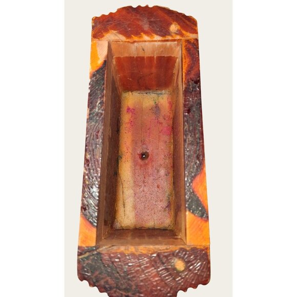 Vintage Wooden Planter Box With Vine Design & Engraved Quote - Picture 6 of 8